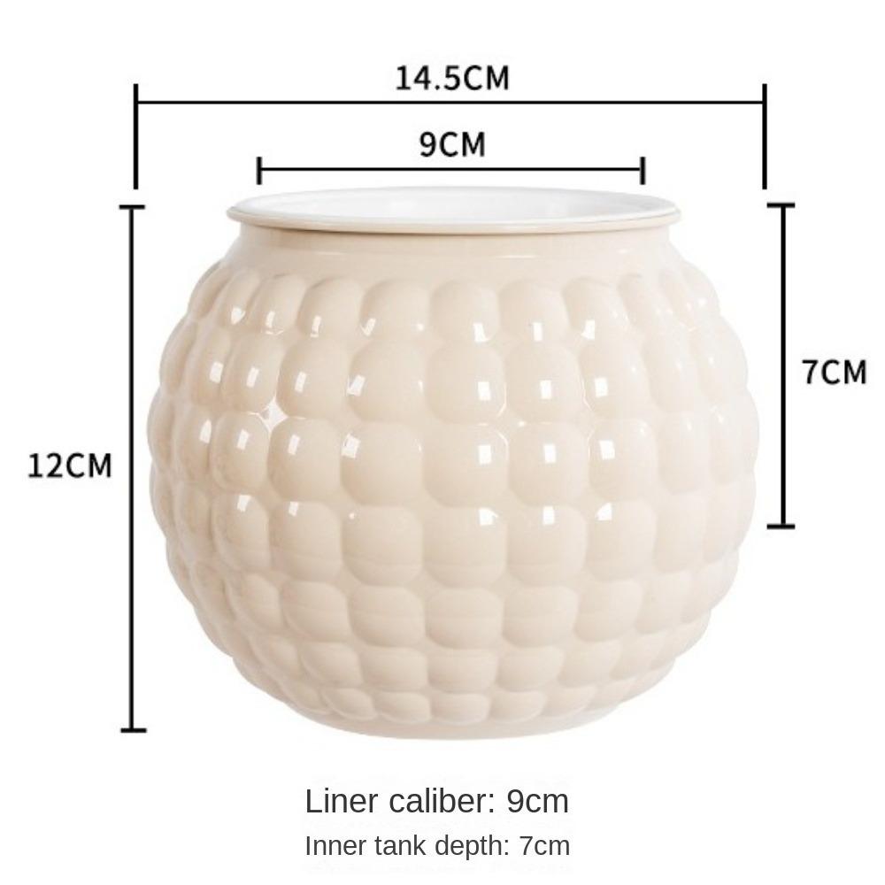 

Self Watering Hydroponic Plants Pot Mini Succulent Planter Tabletop Vase for Plants and Flowers абрикосовий