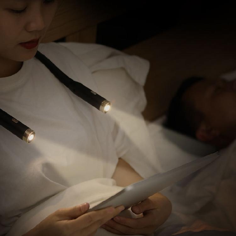 Comfortable Silicone Neck Lamp 3 Lighting Option USB C Fast Charge 2 Hours For Technicians Creators Readers Hiking Use
