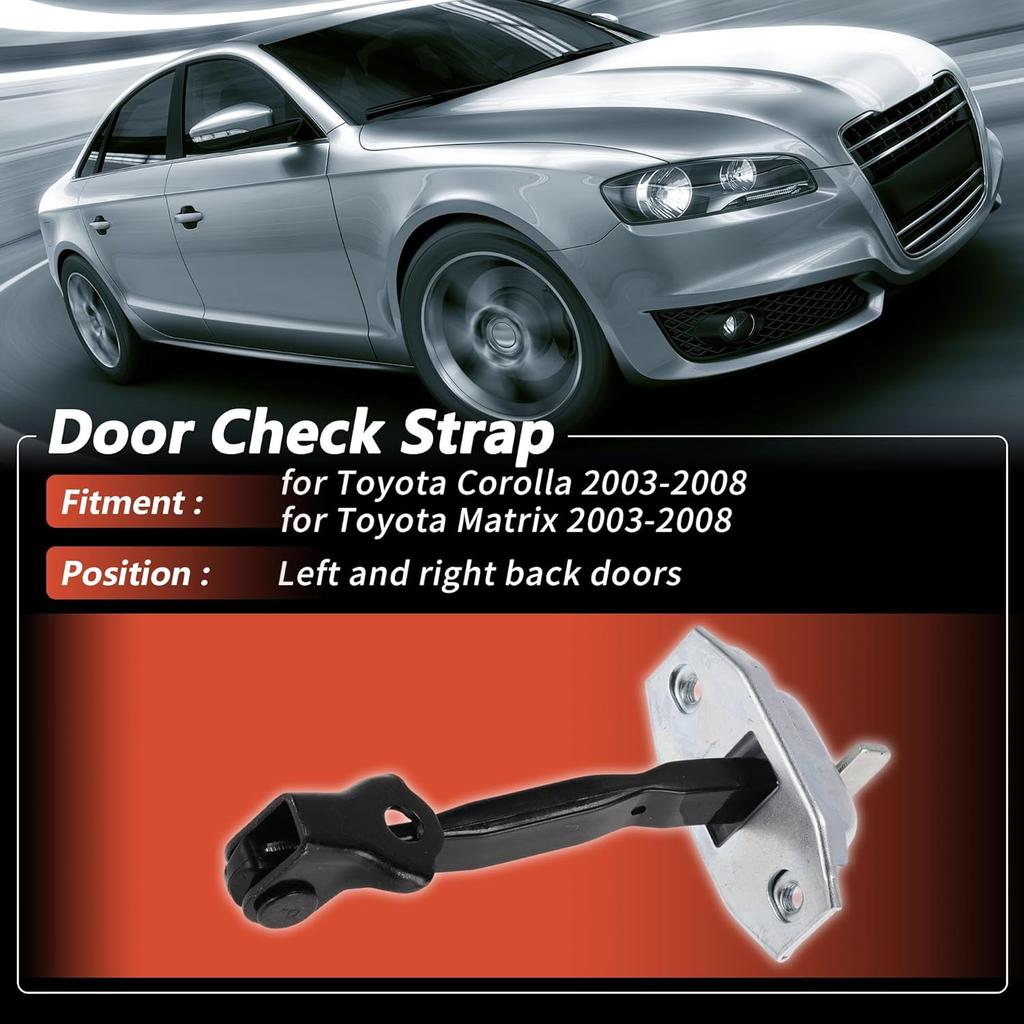 No.6863002061 Rear Right Door Check Strap for Toyota Corolla 2003-2008 for Toyota Matrix 2003-2008 Door Hinge Stop Stopper Limiter 1 Pcs