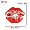 10PCS/Lot Wholesale Black Red Patches Heart Start Iron On Patches For Clithing Love Lip Embroidery Patches On Jeans Accessories