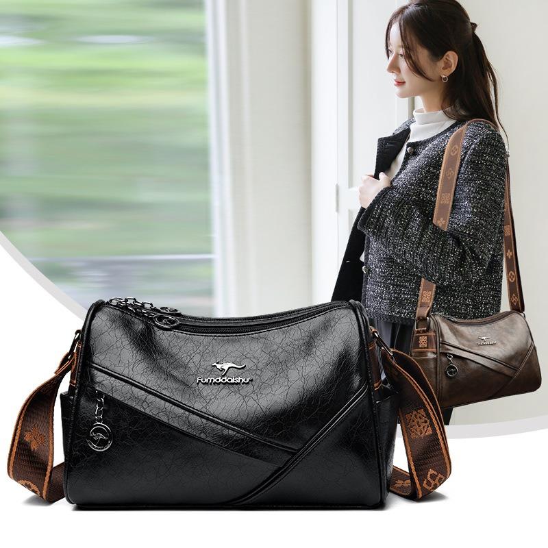 Fashion temperament mother bag large capacity lightweight messenger bag new simple and versatile shoulder bag women's bag