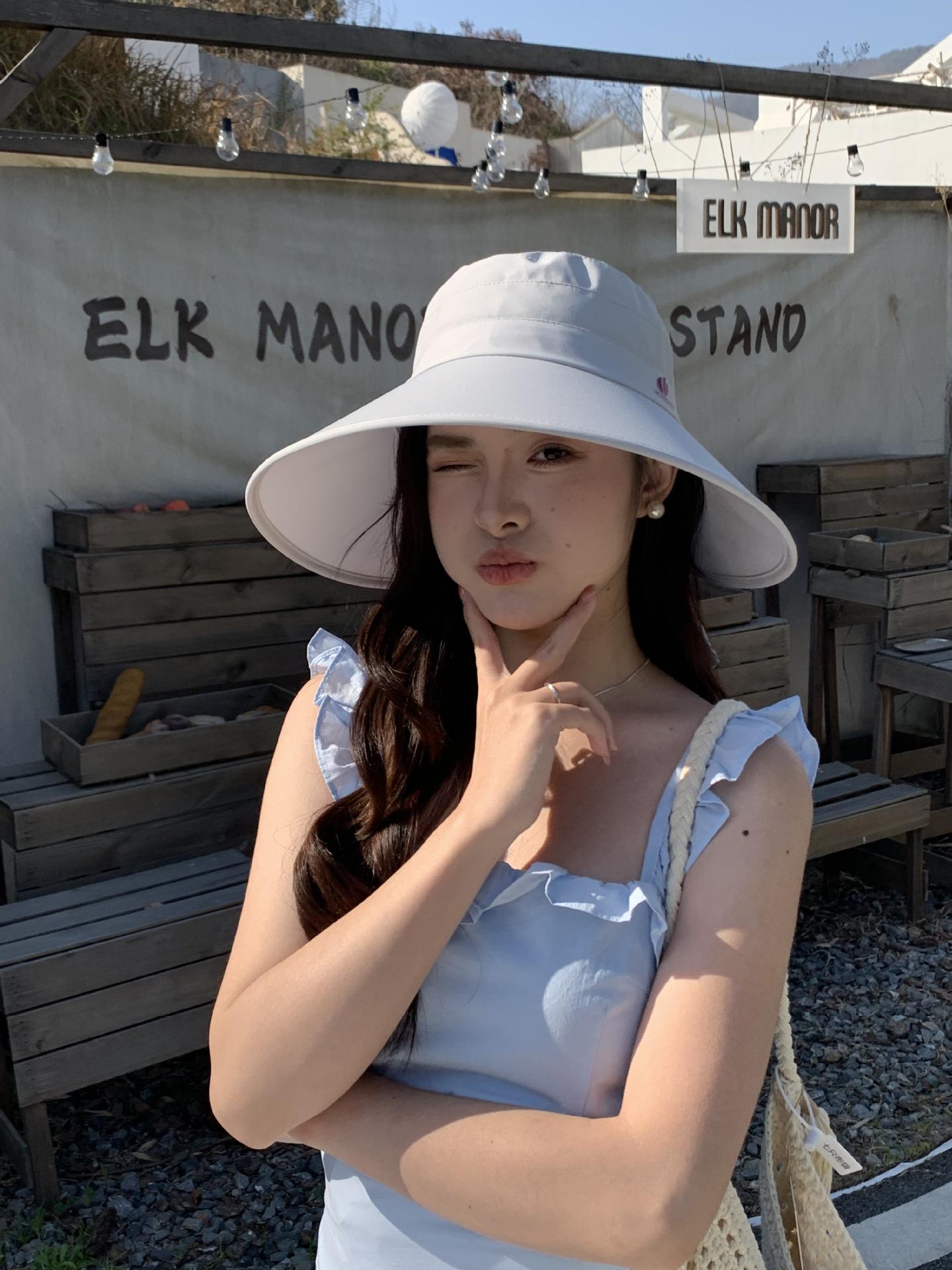 

Шляпа для отдыха на природе, солнцезащитная шляпа для женщин, защита от солнца, защита от ультрафиолета, маленькая шляпа-ведро, новинка 2025 года, облегающая шляпа от солнца M（56-58cm） светло-серый