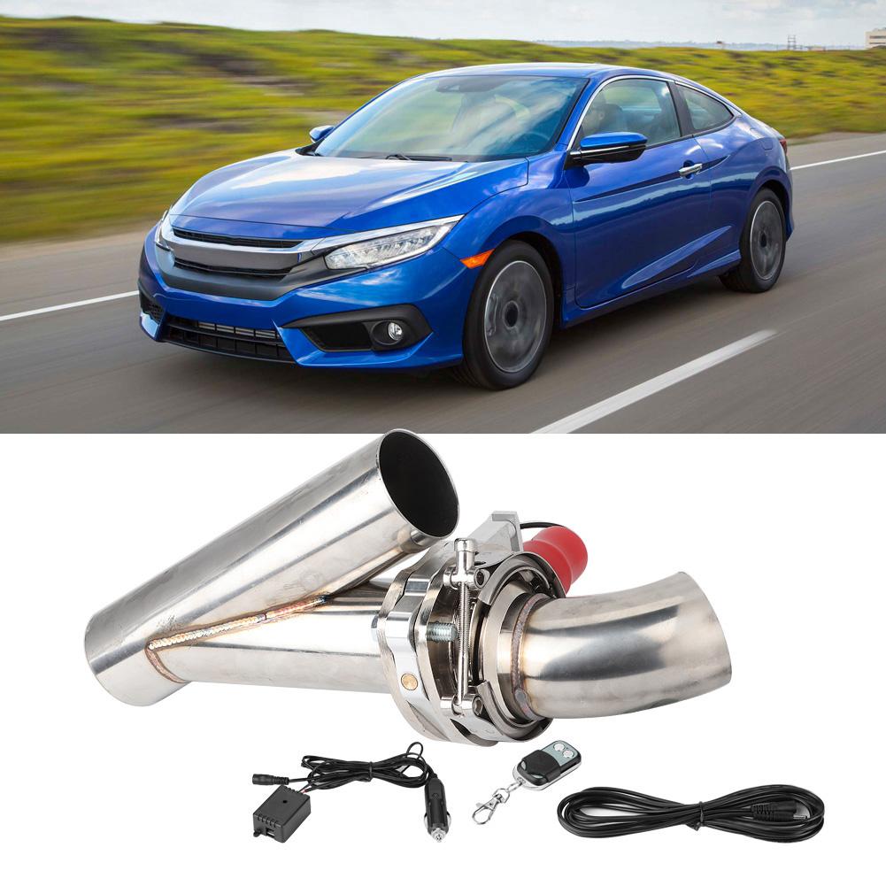 3in Stainless Steel YPipe Car Modification Exhaust CutOut Kit Remote Control