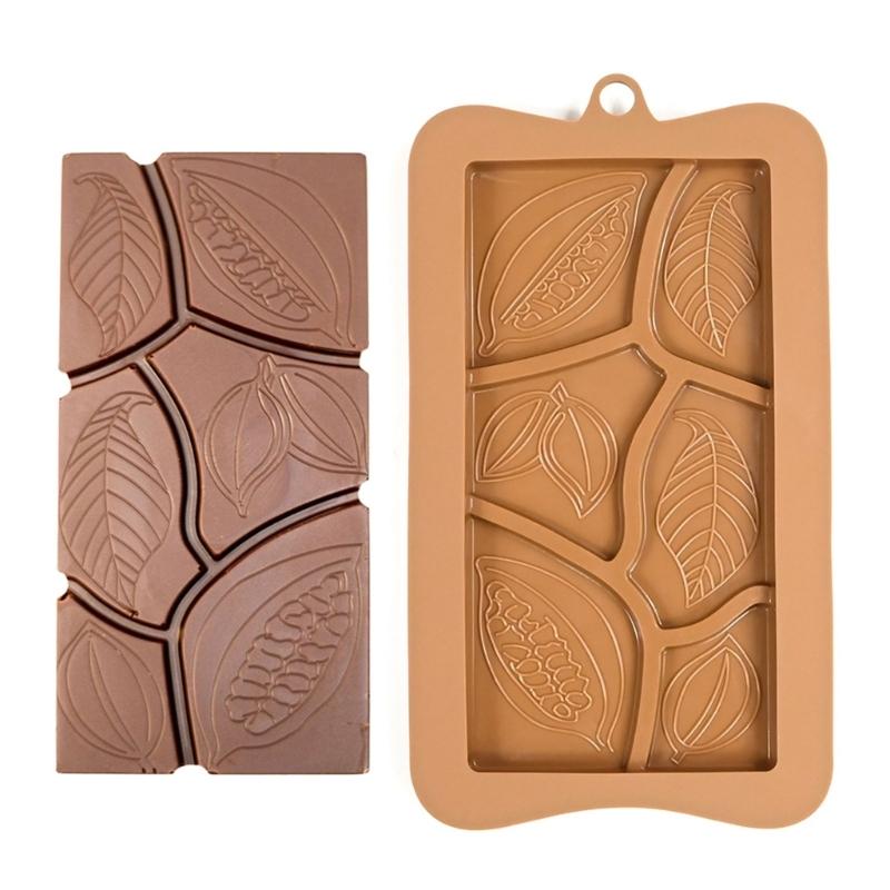 Silicone Baking Molds Cocoa Pods/Heart/Puzzle Chocolate Molds Food Safe Baking Equipment For Kitchen Accessories