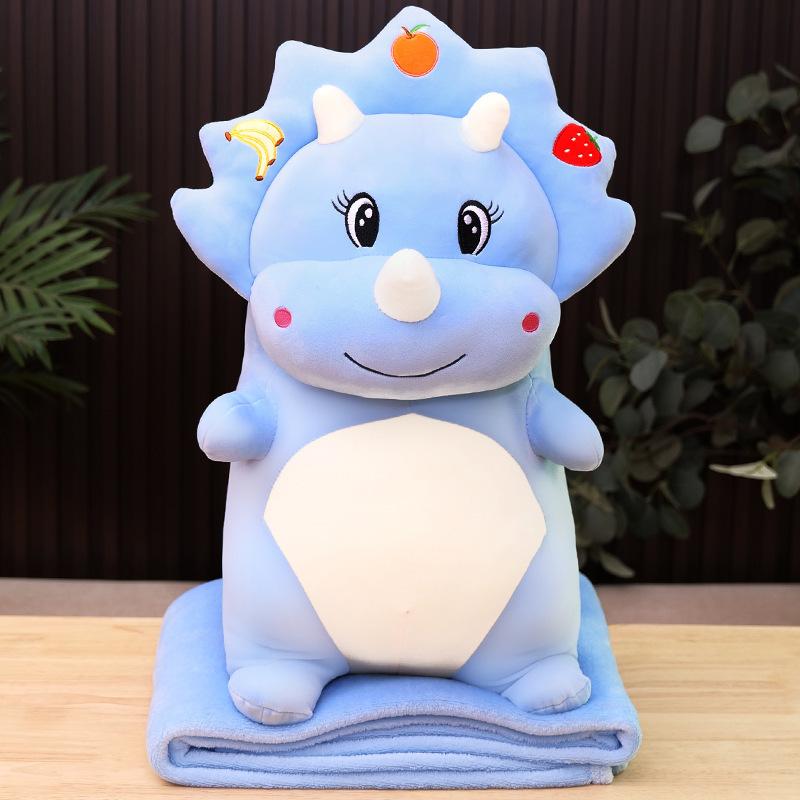 Kreative Tier-Klimaanlagendecke Überwurf Kissen mit Decke Puppe Plüschtier Mittagspausendecke Kinder- und Mädchengeschenk