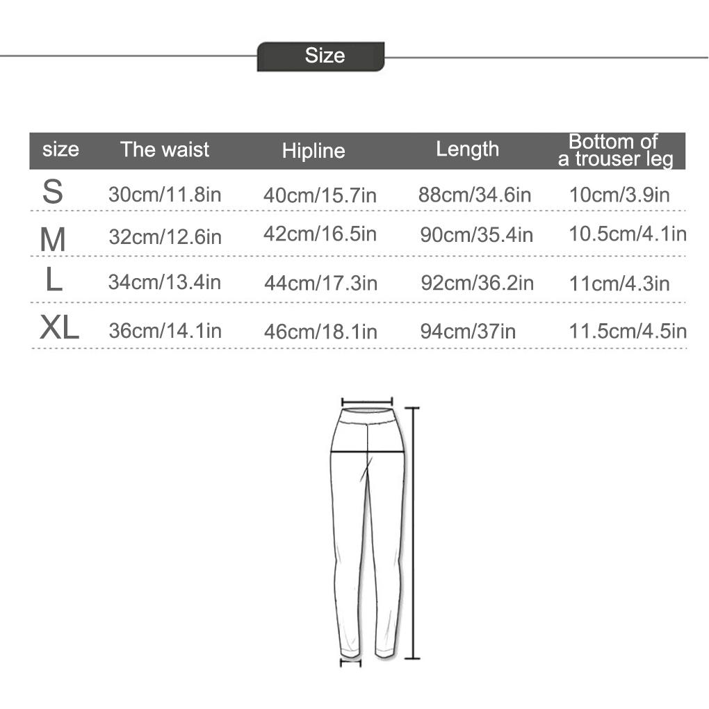 Printing High Waist Pants Running Training Sports Yoga Slimming Length Casual Exercise Trousers Leggings Fitness Ankle