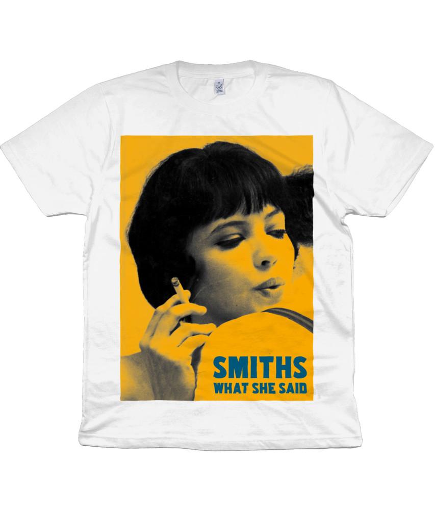 

The Smiths - What She Said - Anna Karina - Amber - Organic T Shirt - Morrissey 2XL