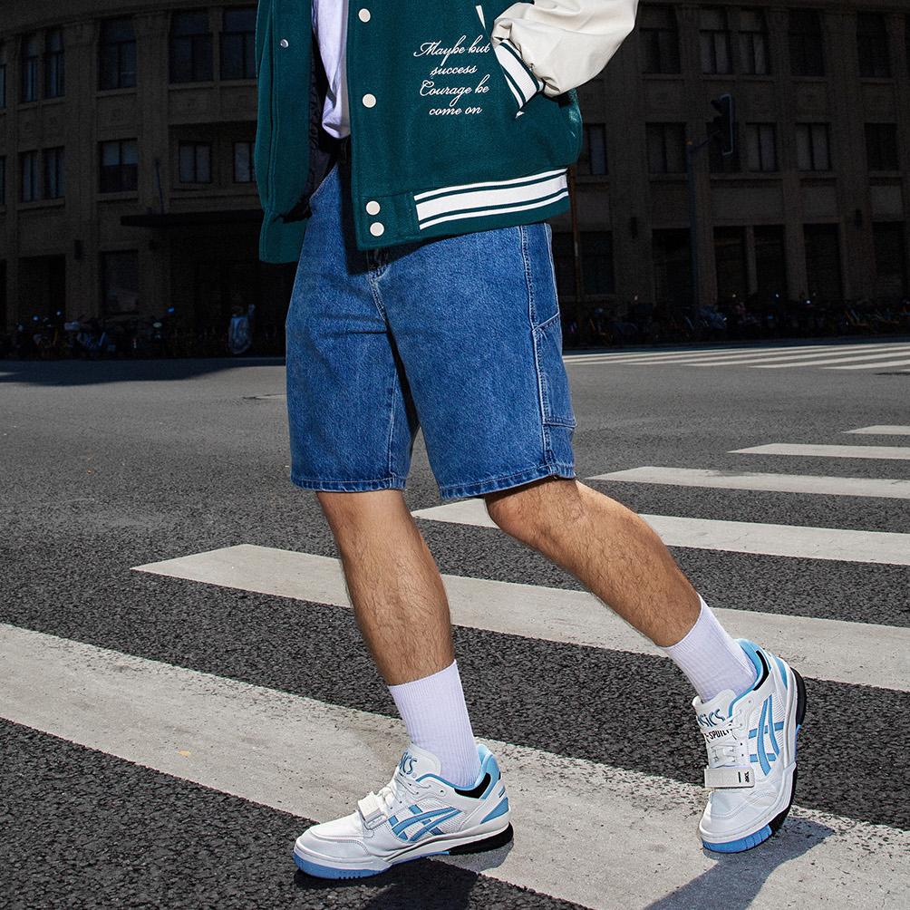 Asics Gel-Spotlyte Low V2 Retro Basketball Shoes Unisex Sneakers North-Carolina-Blue 1203A258-103