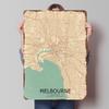 Melbourne Vintage Map Tinplate Poster Customized Wall Art Vintage Retro Metal Signs for Room Decorations Desk Decor Wand Deko