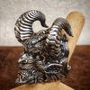 Vintage Punk Stainless Steel Skull Rings For Men Gothic Punk Satan Demon Horror Skull Ring Hiphop Motorcycle Rock Biker Jewelry