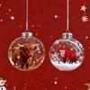 Wildlife Wonders Faux Crystal Ball Ornaments 3D Animal Decor with Fox Squirrel Deer Shatterproof Plastic Christmas Tree Decoration
