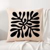 Classic Modern Flowers Cushion Cover Summer Coolness Linen Fabric Double-Sided Printing Pillow Case Sofa Home Decor Gift