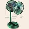 Foldable Telescopic Fan Wireless Portable Desk Fan USB Rechargeable Built in Battery 2000mAh Adjustable Height 3 Speeds