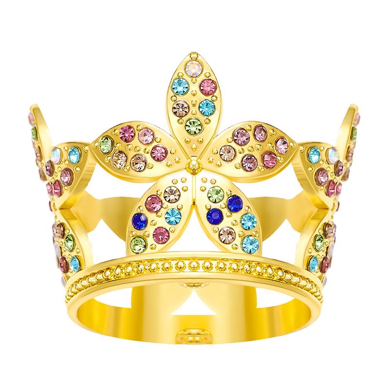 Birthday flower decoration Cake Topper Crown Small Tiaras for Doll Diadem Bridal Wedding Hair Jewelry Tiaras Ornaments