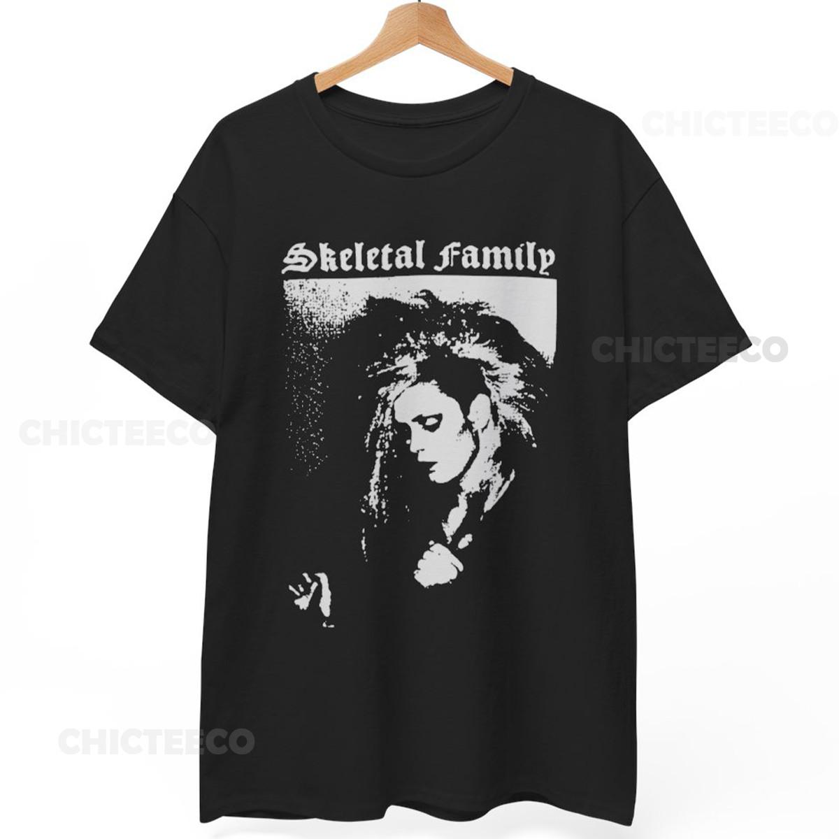 Skeletal Family Tshirt Gothic Rock Postpunk 80s Goth Music Unisex Tee S