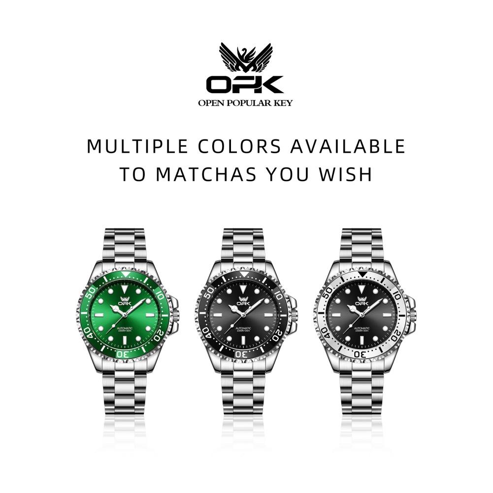 OPK 6104 Luxury Brand Automatic Watch for Man Luminous Waterproof Classic Business Mechanical Man Wristwatch