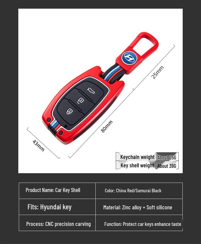 Hyundai Key Case for Mistra, ix35, ix25, Elantra, Lingdong, Tucson, Sonata 9, Reina