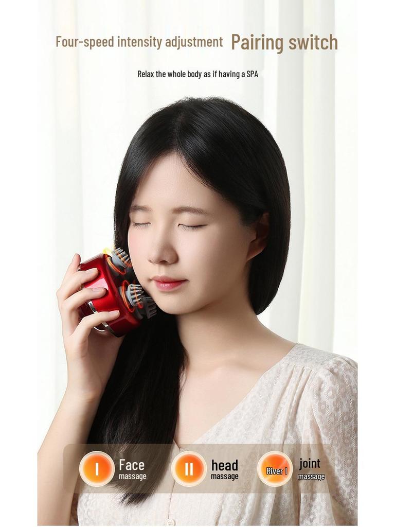 Mini Handheld Multi-Functional Smart Body Head Massager with Multi-Point Stimulation