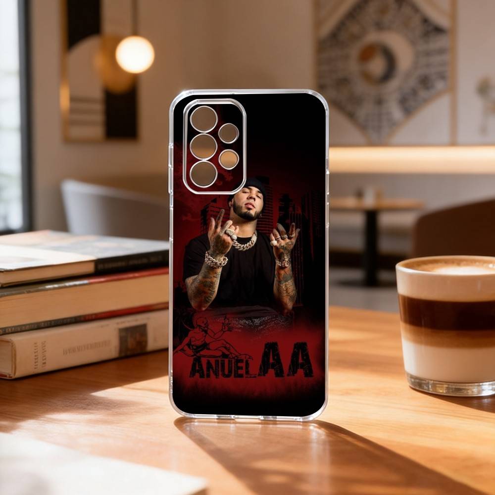 Echt Hasta La M-Muerte Anuel Handyhülle Transparent Silikon Weich Für Samsung S25,S24,S21,S22,S23,S30,Ultra,S20,Plus,Fe