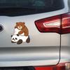 Cartoon Cute Animal Stacked Luohan Glass Car Beautification Decoration Window Stickers