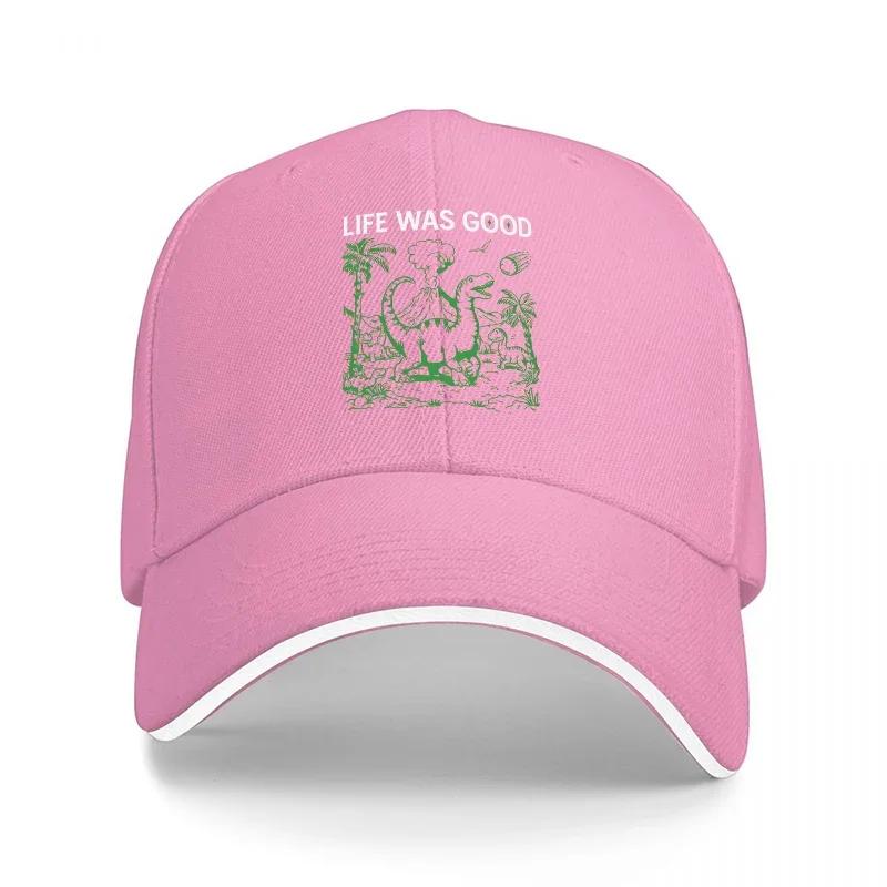 LIFE WAS GOOD Black Baseball Cap with Green Bear and Tree Design Classic Adjustable Hat for Outdoor Adventures and Casual Wear