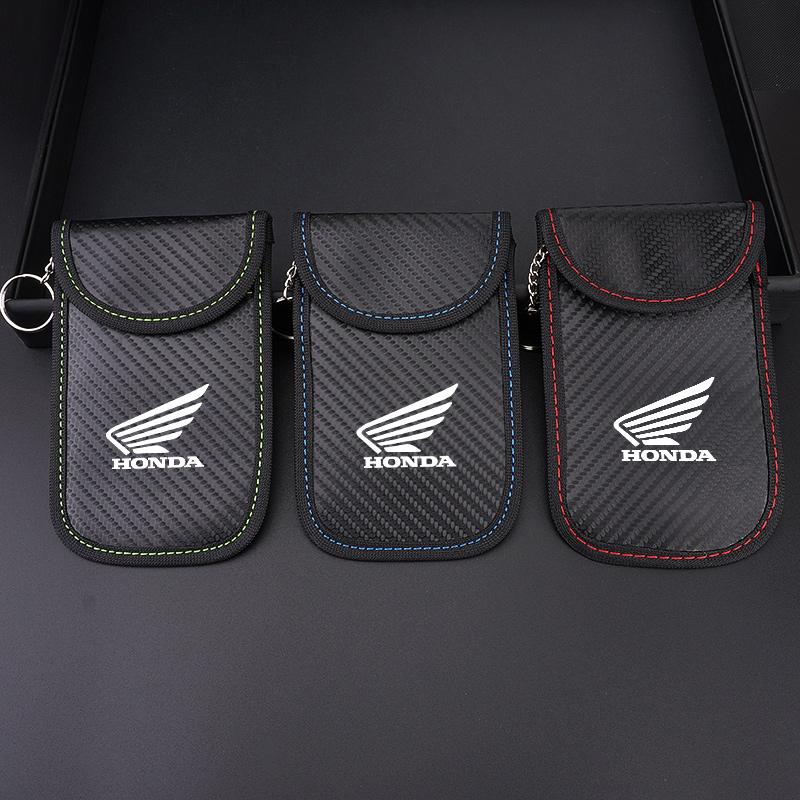Car Key Case Signal Blocker Bag RFID Shielding Pocket For Honda CBR 125R 954 600 650F 650R 1100XX 1000F CBR 600RR 1000RR FL3