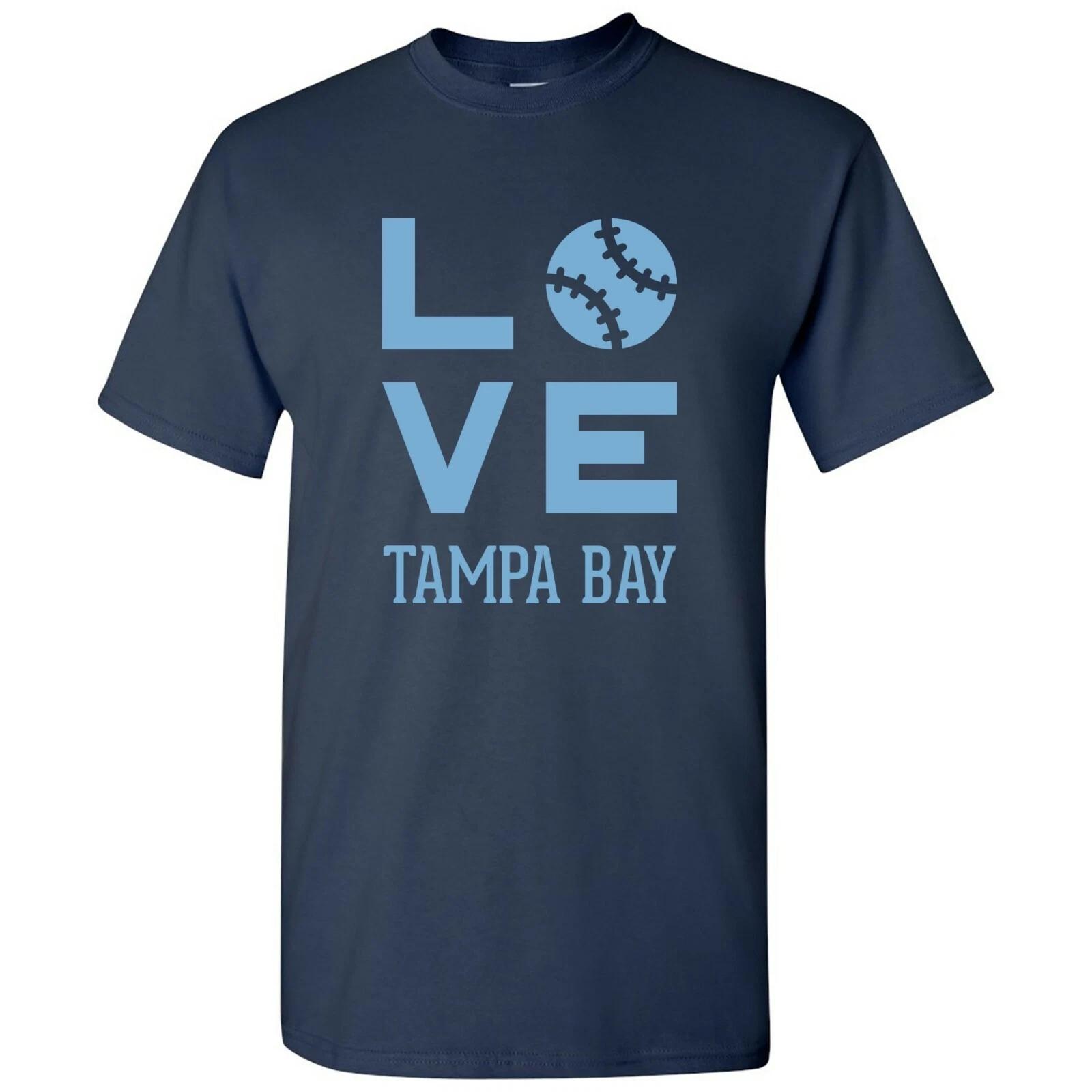 Tampa Bay Love Baseball League Team Pride Hometown Majors T Shirt - Navy 4XL