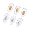 10 Pairs Eyeglasses Nose Pads Oval Nose Pieces Push Silicone Screw On Nose Pads Brace Support for Glasses Sunglasses Accessories