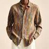 Fashion Unisex Long Sleeved Shirt with European and American Style Print Men's Women's Long Sleeved Shirt Unisex Clothing Top