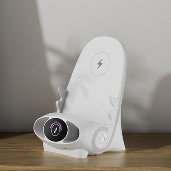 Portable Wireless Charger Mini Charging Station Wide Compatible Phone Stand Holder Bracket