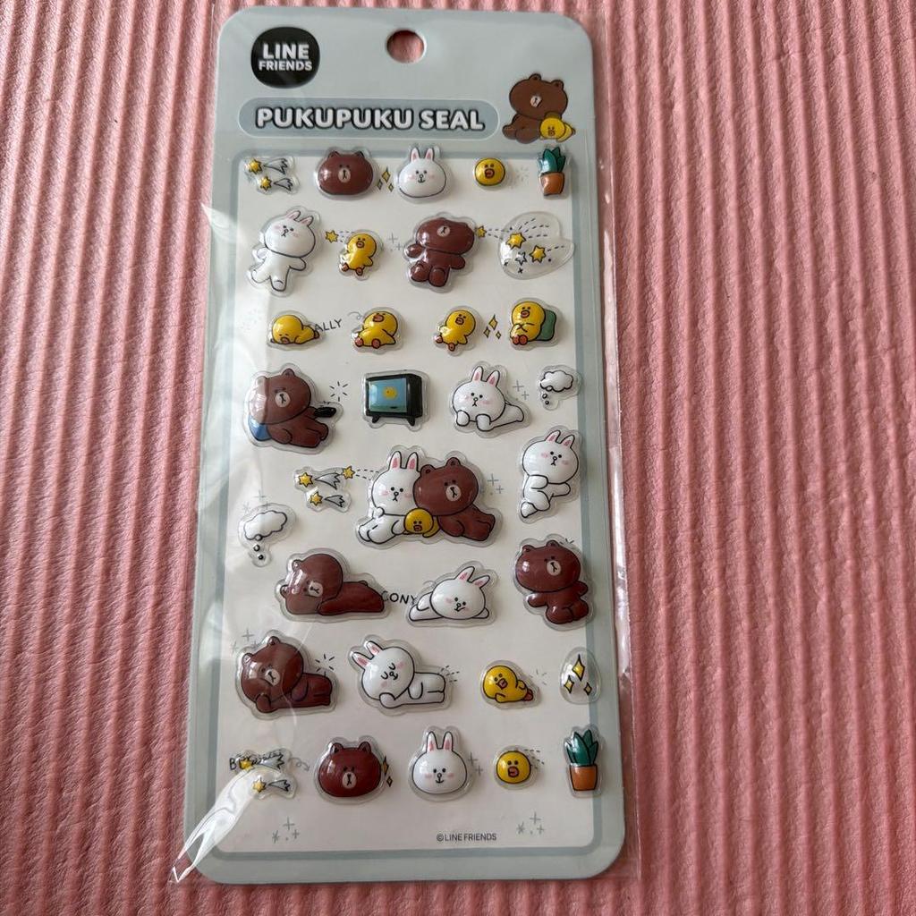 Used LINE FRIENDS PUKUPUKU SEAL sticker