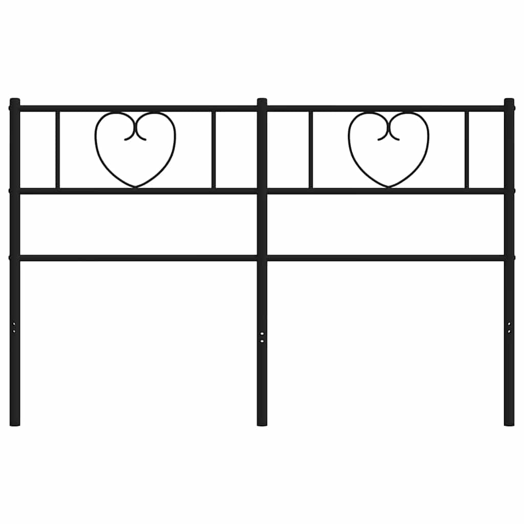 Replacement Headboard Metal Black 120 Cm
