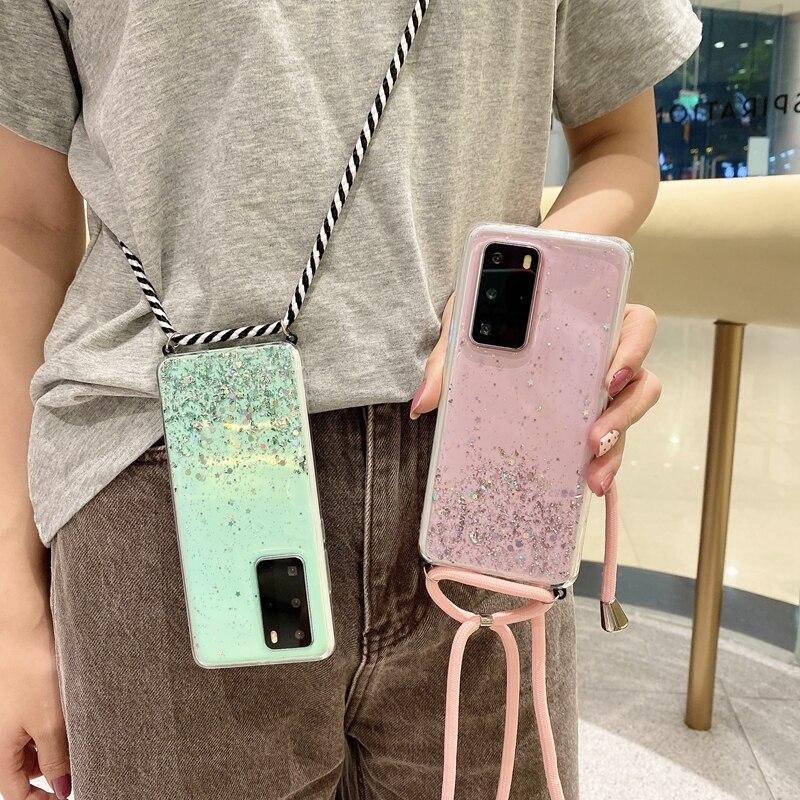 Custodia Cadorabo con Cordino per OnePlus 7T Rosa - Protezione Elegante