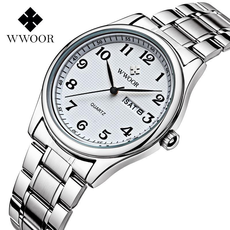 Wwoor Men'S Watch Non-Mechanical Watch Retro Middle-Aged And Elderly Waterproof, Men'S Watch, Watch