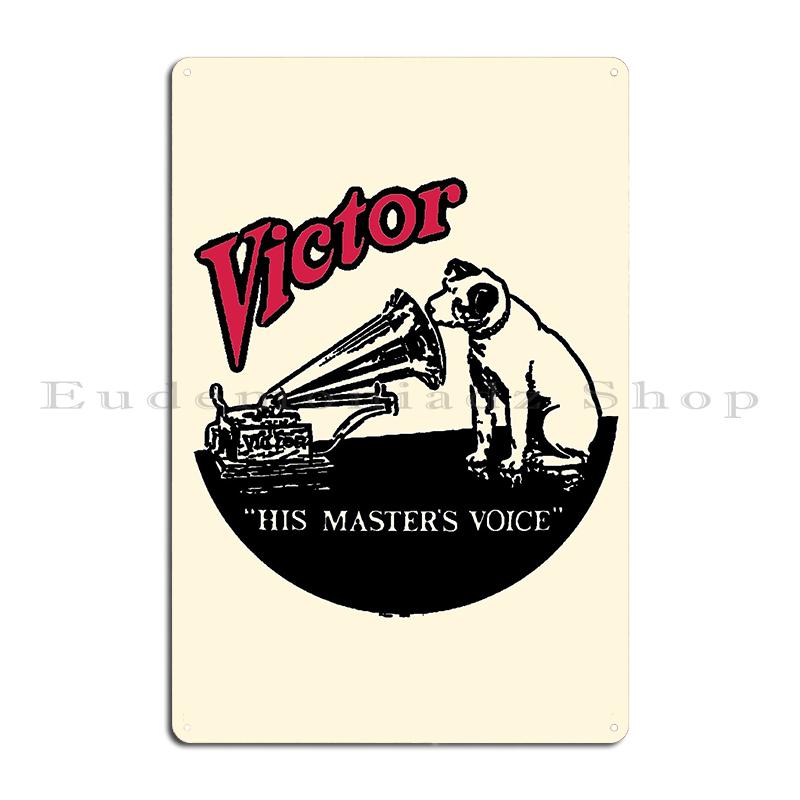 RCA VICTOR HIS MASTERS VOICE by Francis Barraud Vintage Advertisement Metal Garage Design Pub Create Wall Decor Tin Sign Poster
