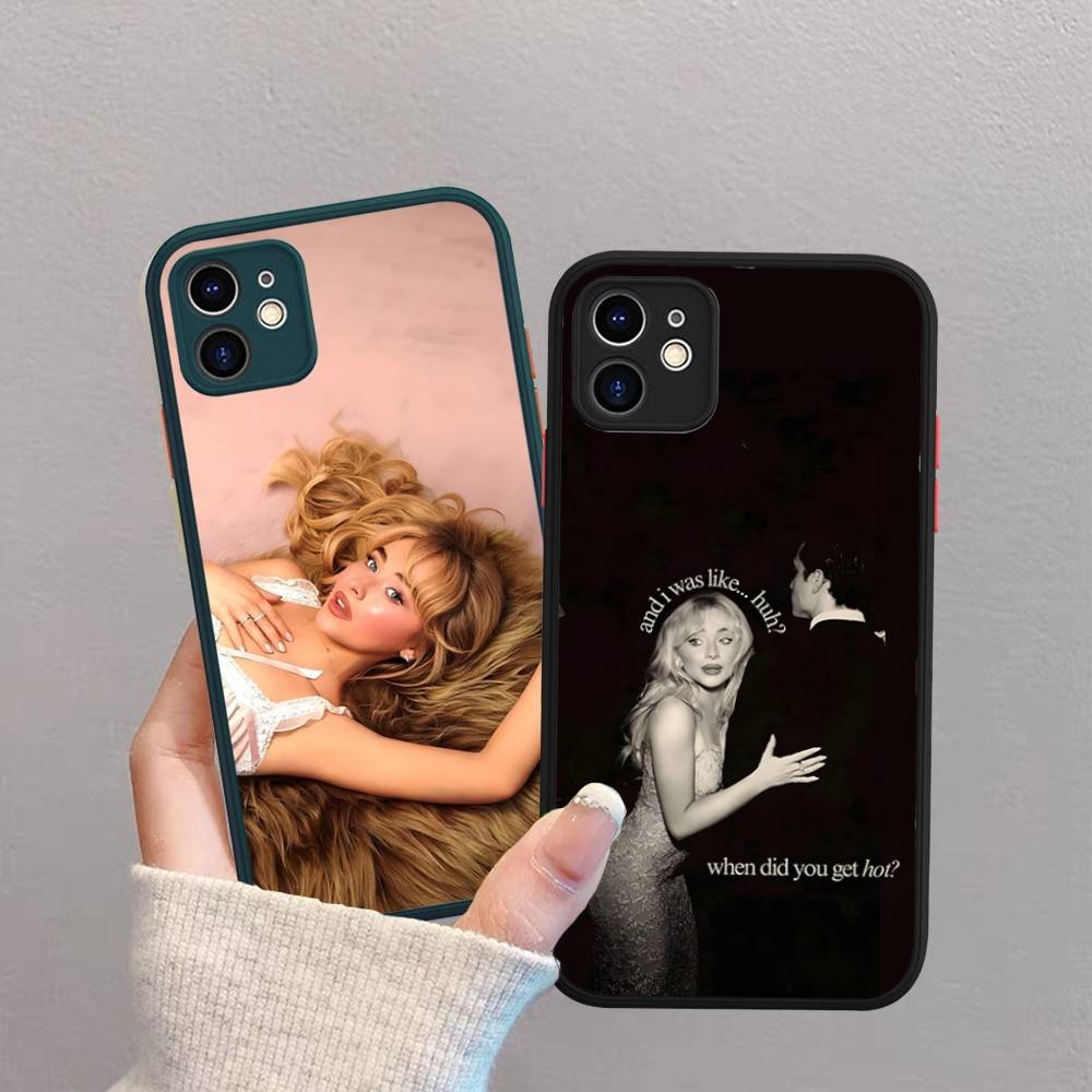 Singer S-Sabrina C-Carpenter For IPhone 16 13 15 11 12 14 Pro Max 15 16 Plus X XS MAX Matte Phone Cover