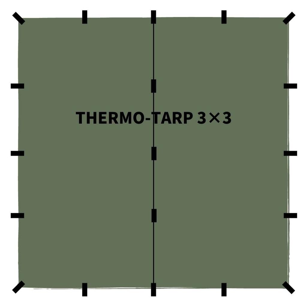 travel Japanese genuine product [BUSHMEN gear] Thermo-Tarp (3×3)