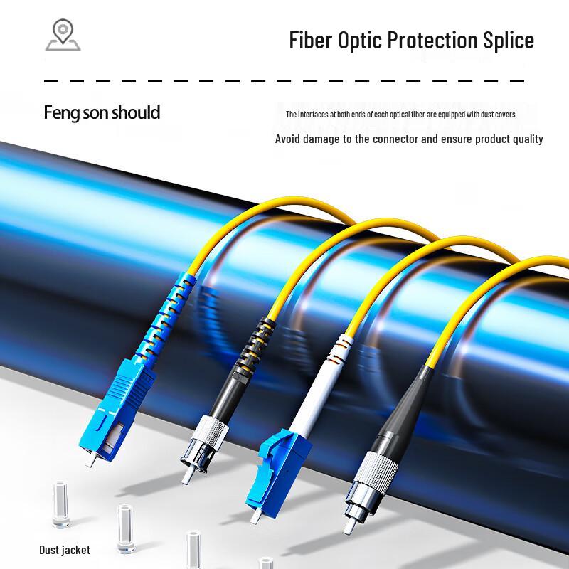 Fengyingzi Telecom-Grade Single-Mode Fiber Optic Patch Cable
