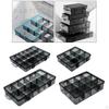Compartment Plastic Storage Box Jewelry Earring Bead Screw Holder Case Display Organizer Container
