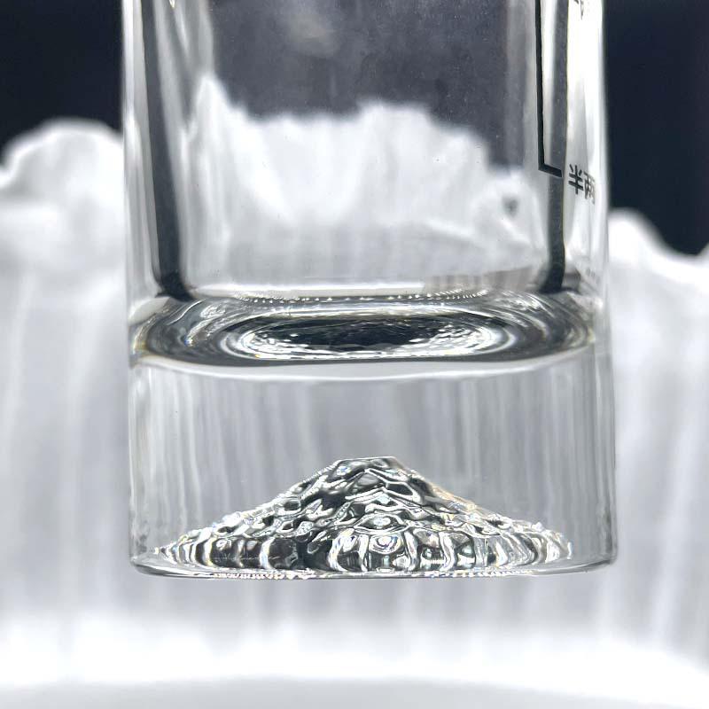 Jinshan Creative Gold Foil Wine Decanter Set with Scale & 2 White Wine Glasses