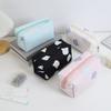 Cute Bear Printed Cosmetic Bag Women Large Capacity Travel Organizer Bags Toiletry Bag Zipper Pencil Case Stationery Pouch