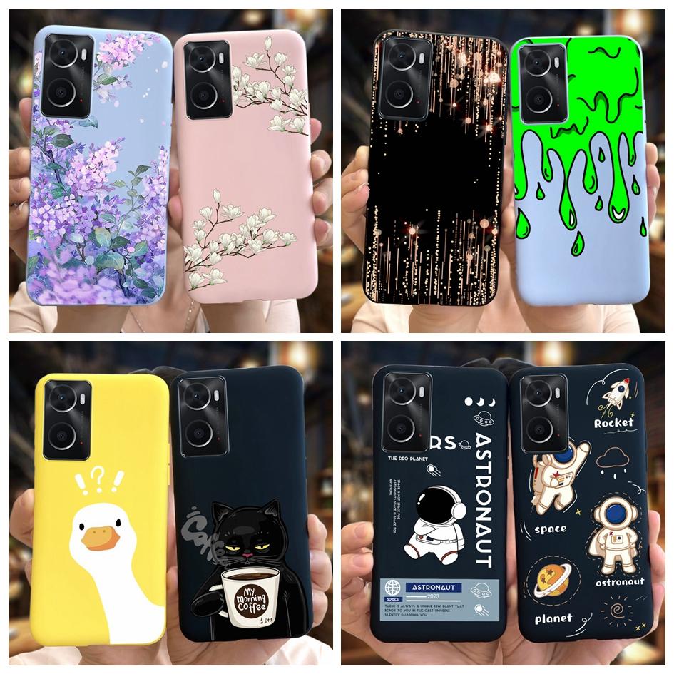 For OPPO A76 A96 4G Case CPH2333 CPH2375 Phone Case Fashion Flower TPU Soft Silicone Cover For OPPO A36 A 76 A 96 OPPOA76 Fundas