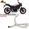 Slip On For SUZUKI SV 650 SV650 X 2016 - 2023 Motorcycle Modified Middle Link Pipe Connect Original Muffler Exhaust Escape Moto
