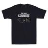 The Daily Commute Funny Woodworker Carpenter Humor Quote Vintage Men's T-Shirt