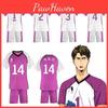 Haikyuu Shiratorizawa Academy Volleyball Costume Breathable Sports Suit Set