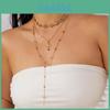 Vintage Luxury Cross Pendant Necklace For Women With Multilayer Chain Gift Idea