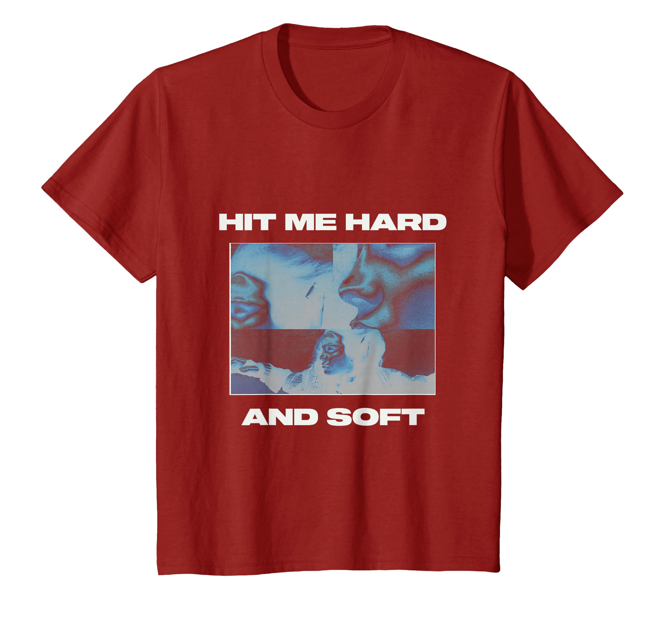 Official Billie Eilish HIT ME HARD AND SOFT Inverted Red T-Shirt