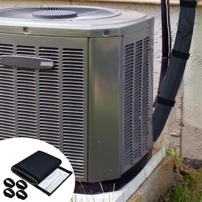 Elastyczna Regulowana Osłona Izolacyjna Miedzianej Rury Klimatyzacji HVAC 3 Warstwy 600D Oxford Zewnętrzna Osłona Linii Miedzianej