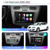 Car radio Android 14 Navigation Multimedia Player For Seat Leon 2 MK2 LHD 2005 - 2012 Carplay Auto Stereo wifi+4G video Ai voice