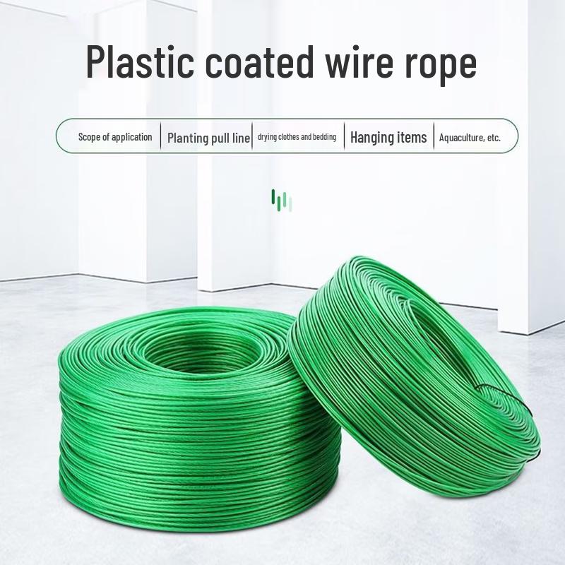 Multipurpose Plastic-Coated Galvanized Steel Wire Rope